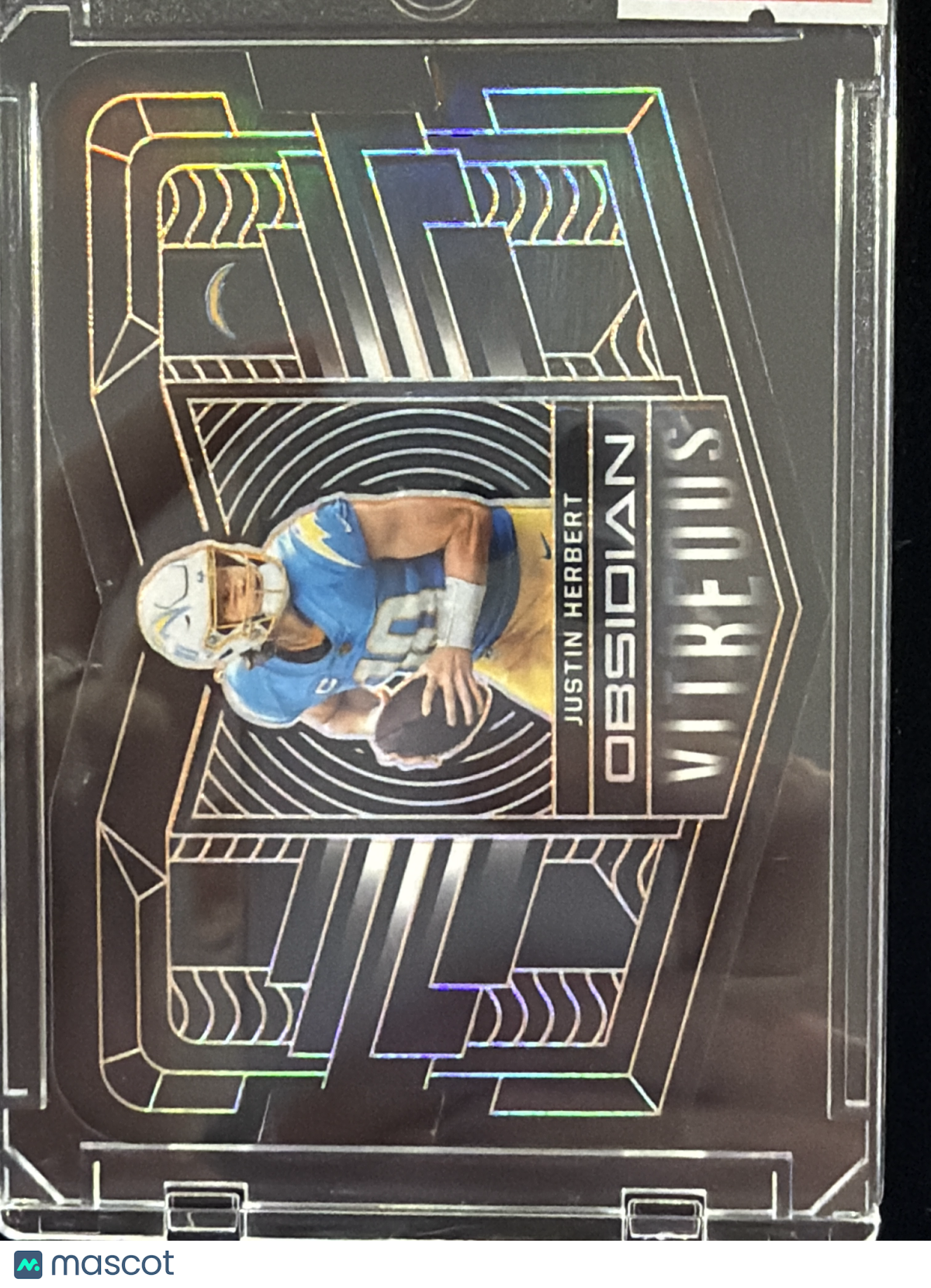 2022 Panini Obsidian Vitreous Justin Herbert #VTS-JHE /50