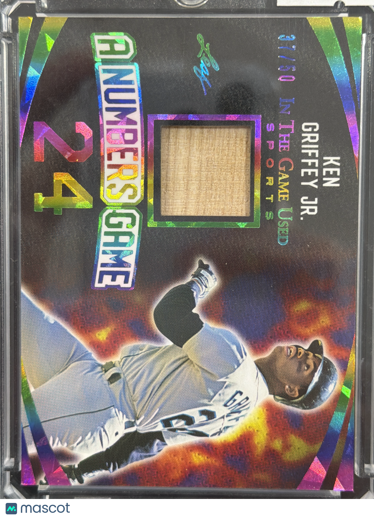 2024 Leaf In The Game Used A Numbers Game Ken Griffey Jr. #ANG-26 Game-Used Bat Memorabilia