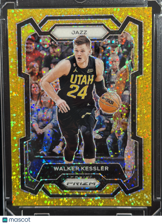 2023 Panini Prizm Walker Kessler #120 Yellow Fast Break /24