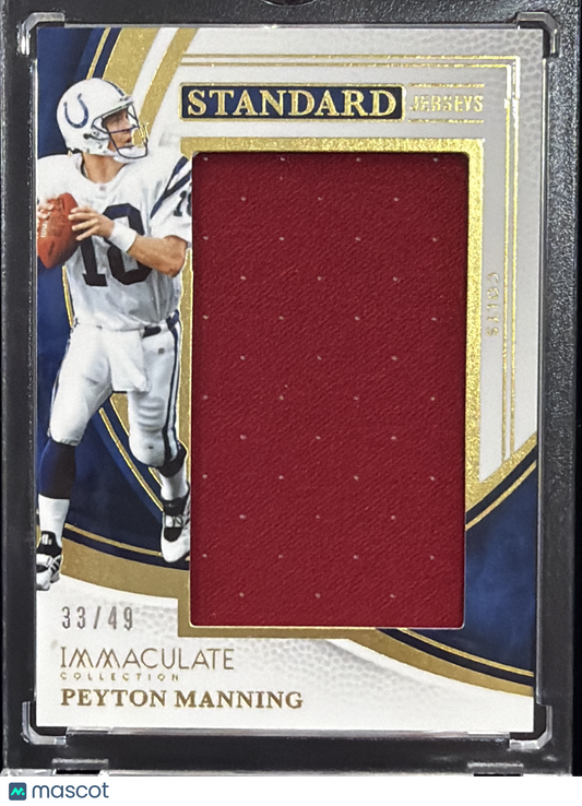 2025 Panini Standard Jerseys Peyton Manning #ISJ-PMG /49 Memorabilia Jersey
