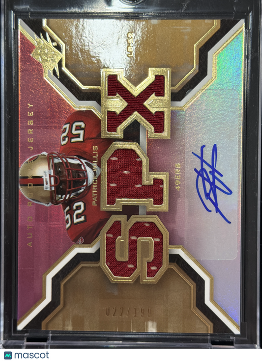 2007 SPx Football Patrick Willis #198 /199 Patch Memorabilia Jersey