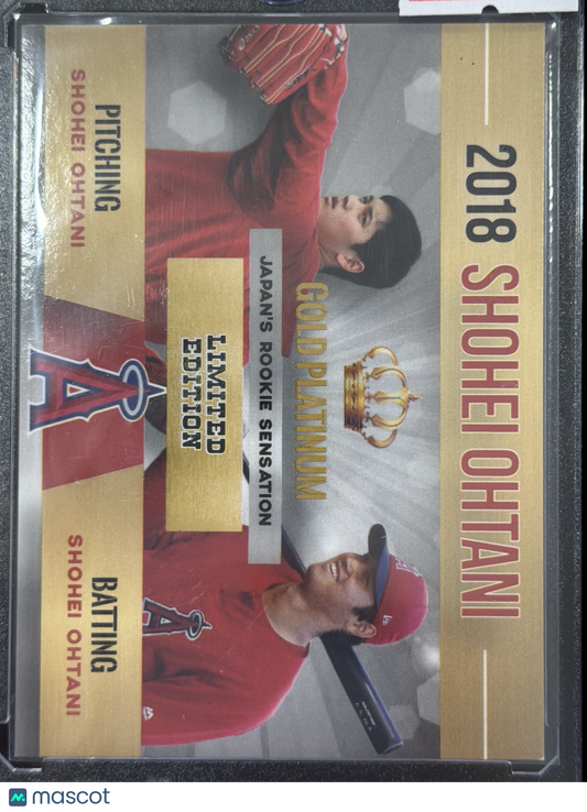 2018 Rookie Phenoms Gold Platinum Shohei Ohtani #17 Limited Edition