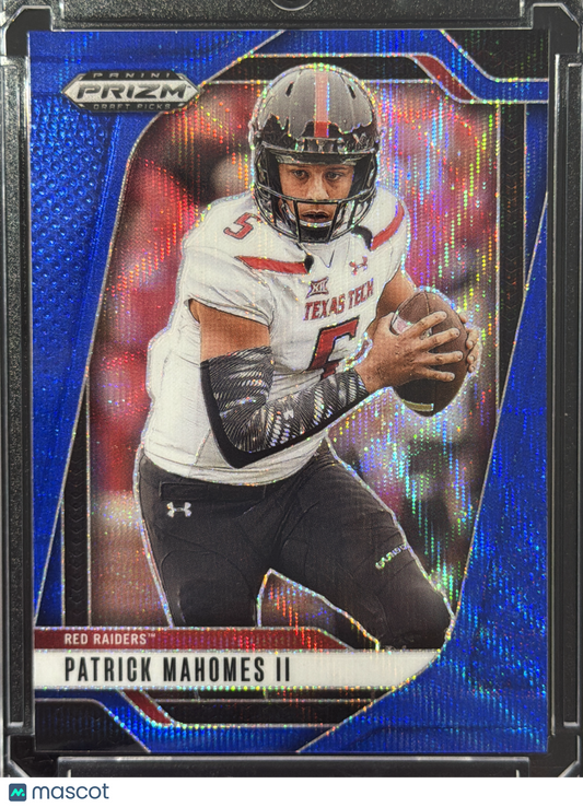 2025 Panini Prizm Draft Picks Patrick Mahomes II #198 Blue /299