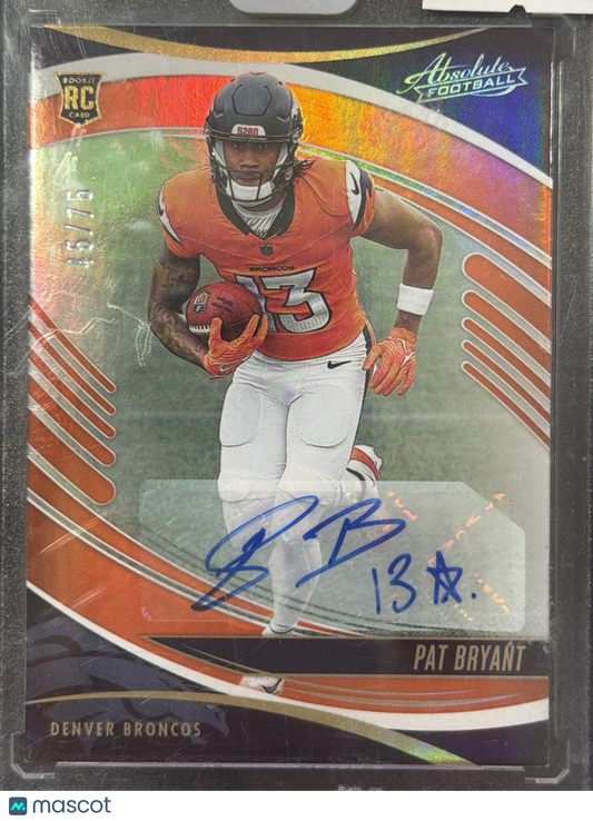 2025 Panini Absolute Football Pat Bryant #168 /75 RC