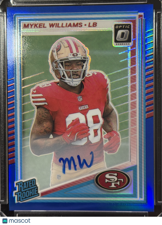 2025 Panini Donruss Optic Mykel Williams #210 Blue /149