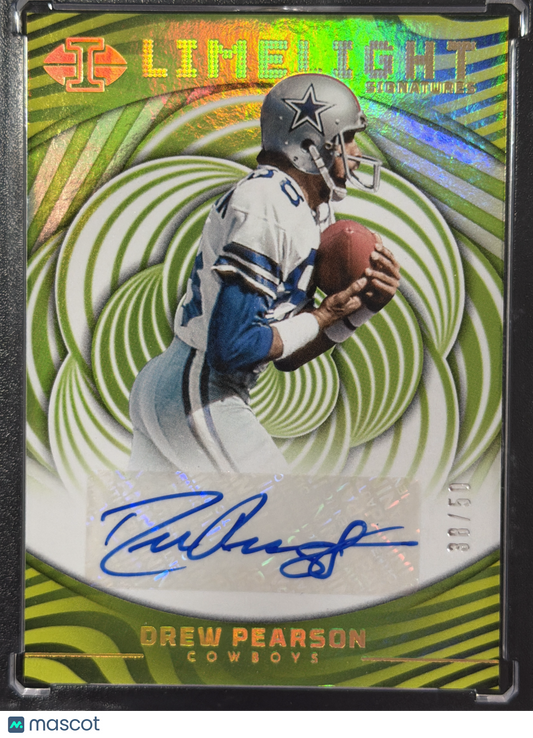 2023 Panini Illusions Limelight Signatures Drew Pearson #LS-DP /50