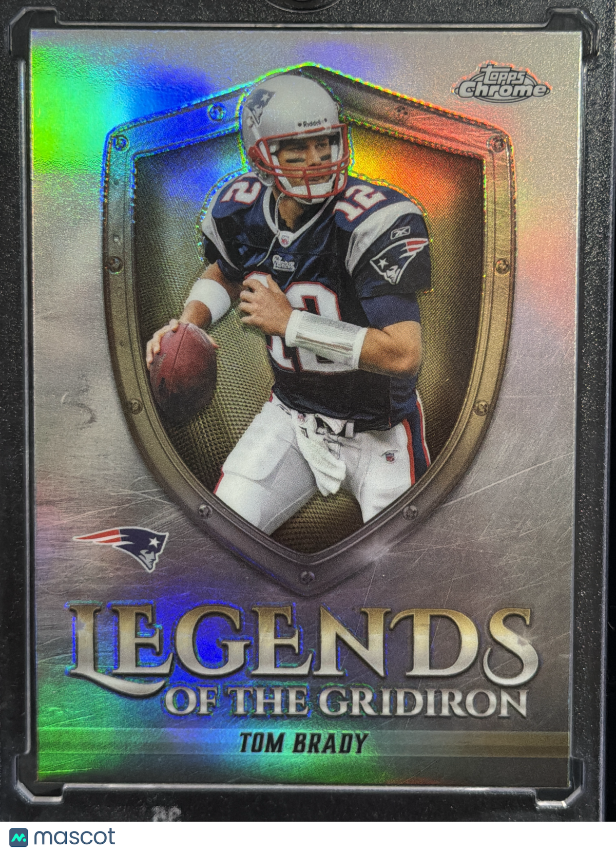 2025 Topps Chrome Legends of the Gridiron Tom Brady #LOG-9 Refractor