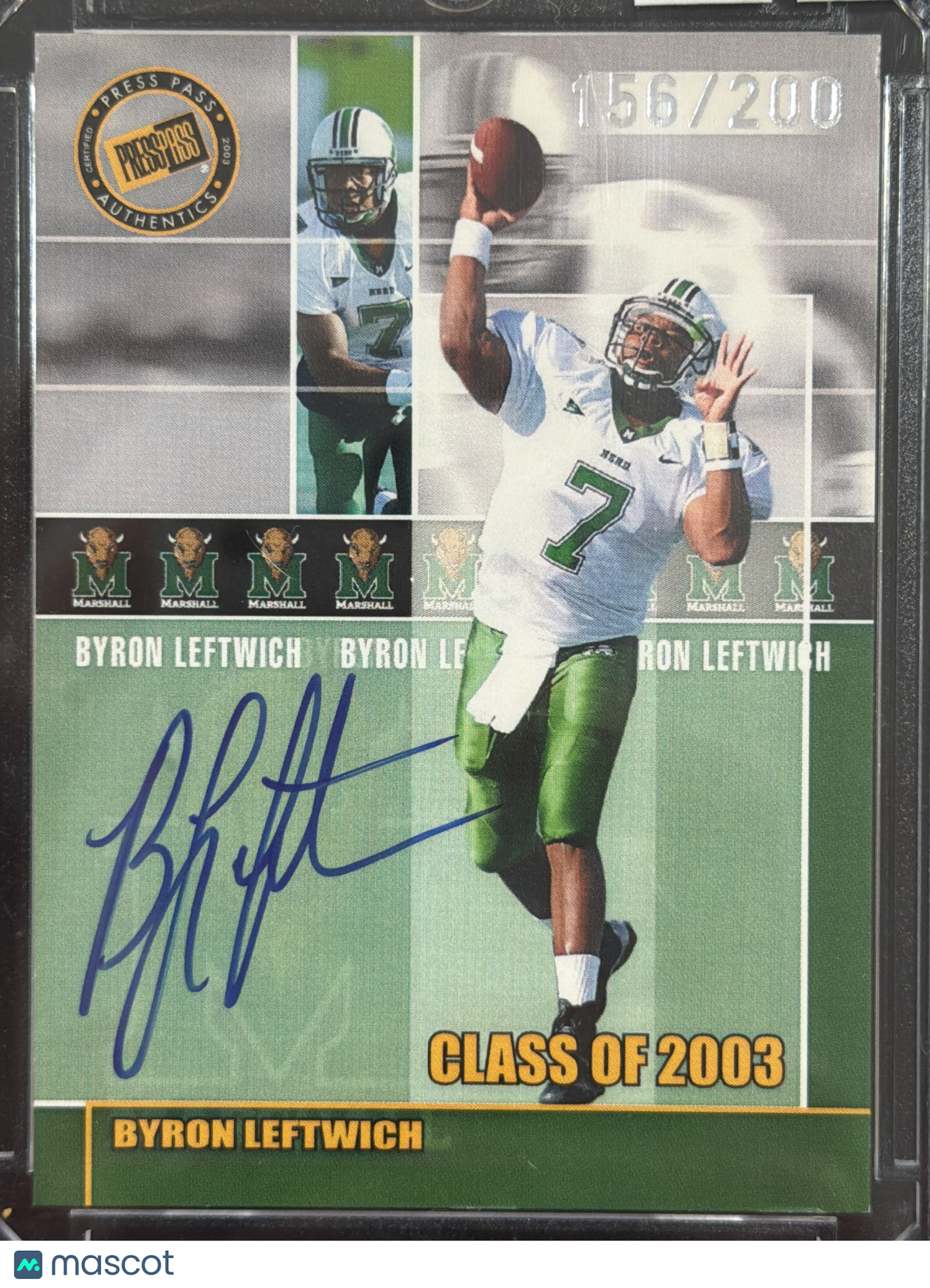 2003 Press Pass Authentics Byron Leftwich /200