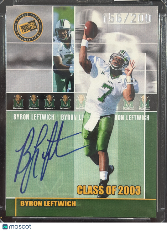 2003 Press Pass Authentics Byron Leftwich /200