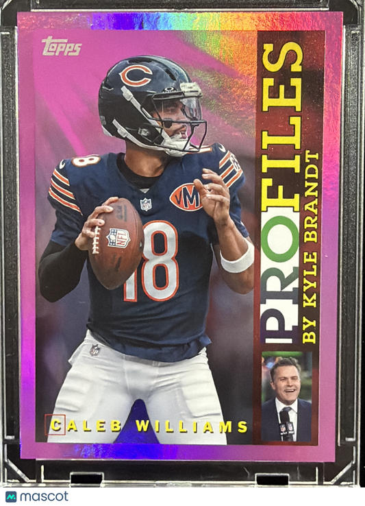 2026 Topps Profiles Caleb Williams #TP-19 Pink Foil