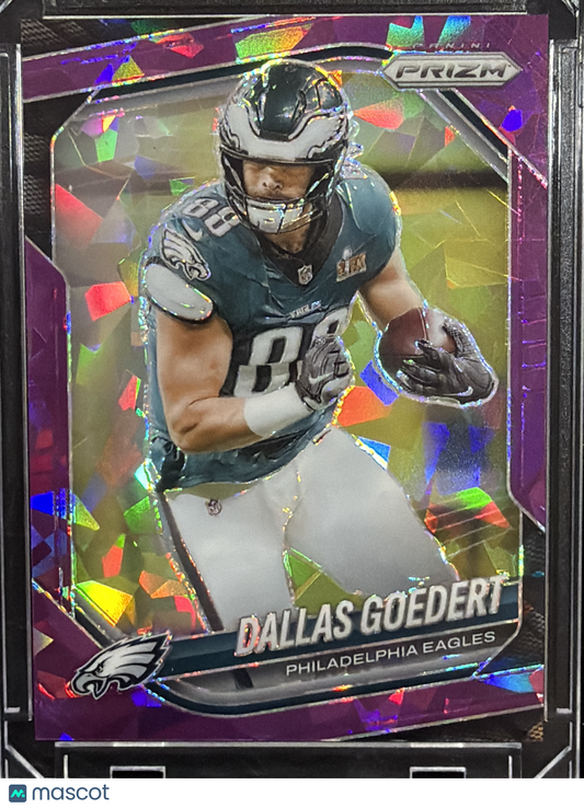 2025 Panini Prizm Dallas Goedert #234 Purple Ice /225