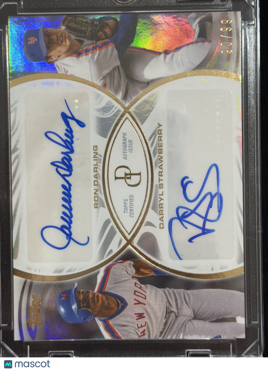 2026 Topps Dynamic Duals Darryl Strawberry Ron Darling #8-A Gold