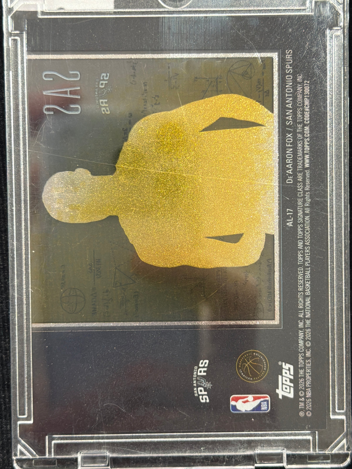 2026 Topps Signature Class Algorithm De'Aaron Fox #AL-17 Gold /10