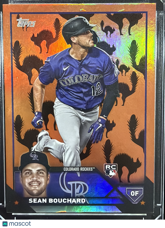 2023 Topps Update Series Sean Bouchard #US216 Halloween Black Cats /10 RC