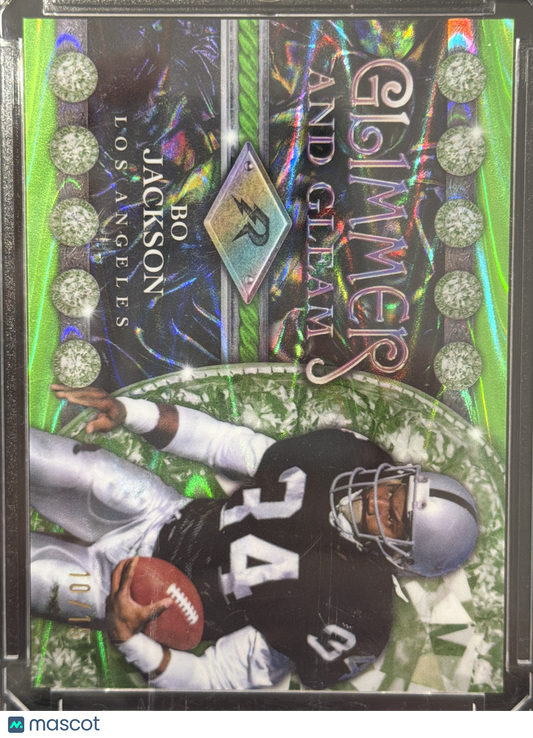 2025 Topps Resurgence Glimmer and Gleam Bo Jackson #GG-11 Green /15