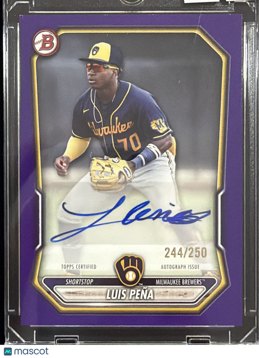 2026 Bowman Luis Peña #BPA-LP Purple /250