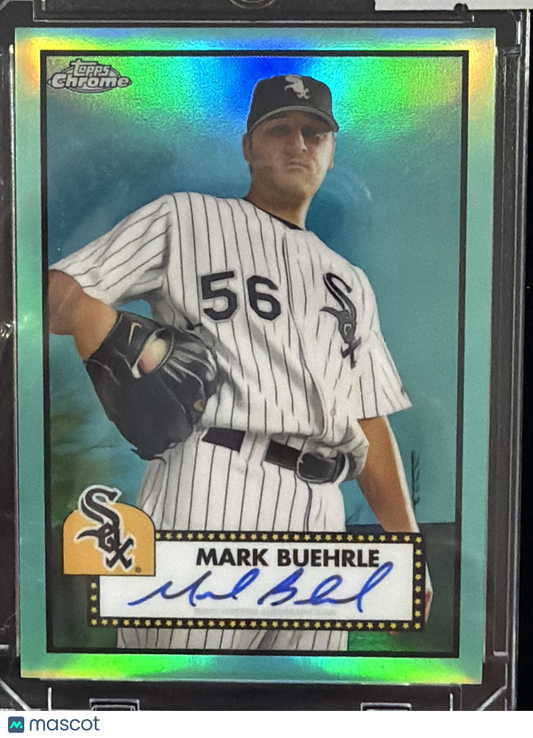2021 Topps Chrome Platinum Anniversary Mark Buehrle #PA-MB Green Refractor /150