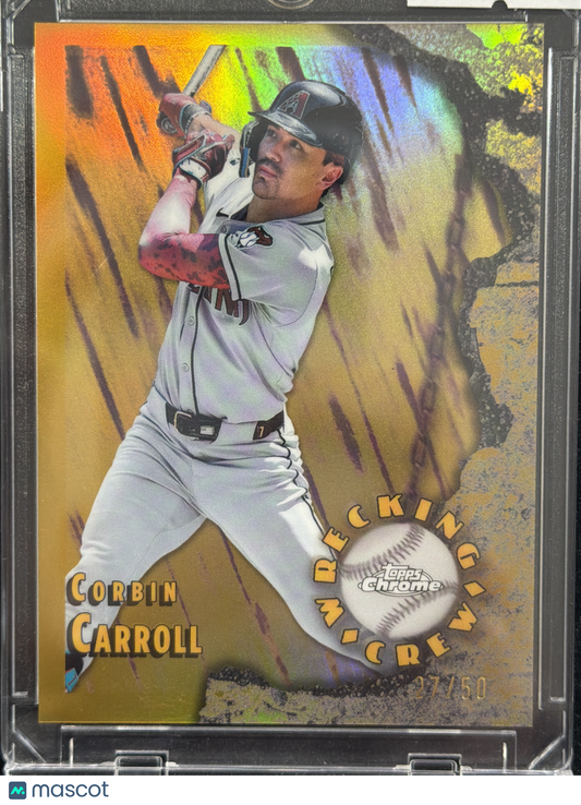 2026 Topps Chrome Wrecking Crew Corbin Carroll #WC-14 Gold /50