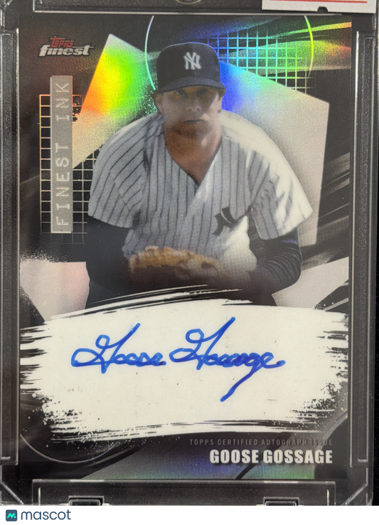 2026 Topps Finest Baseball Goose Gossage #FI-GG Ink Autograph