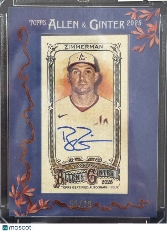 2025 Topps Allen & Ginter Ryan Zimmerman #MA-RZ /99