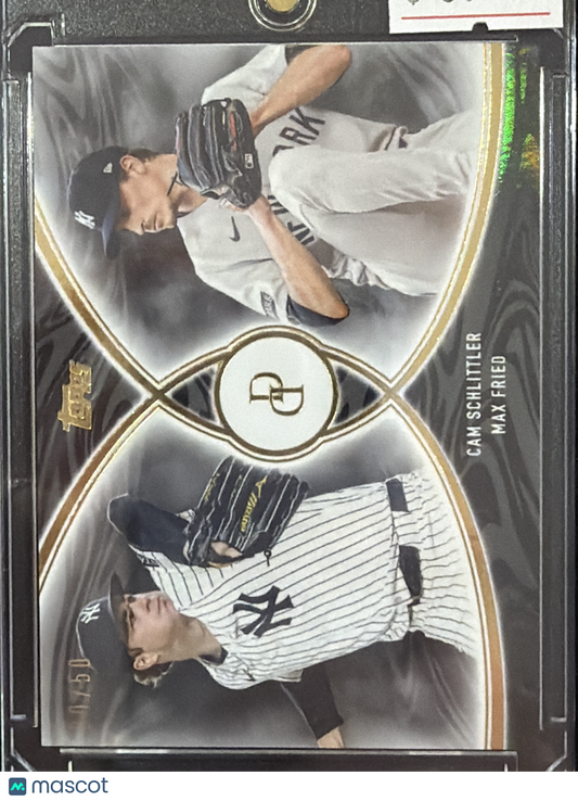 2026 Topps Dynamic Duals Cam Schlittler Max Fried #20 /50