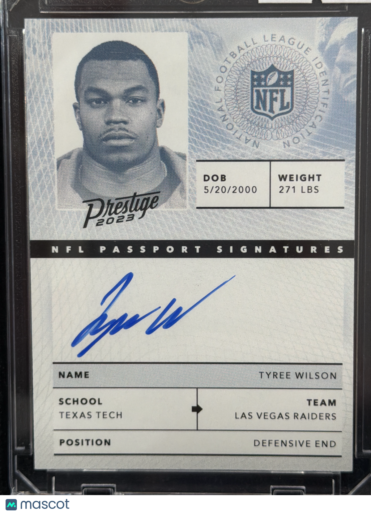 2023 Panini Prestige Tyree Wilson #NPS-TW
