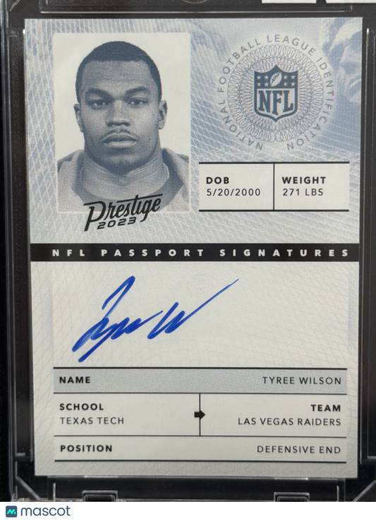 2023 Panini Prestige Tyree Wilson #NPS-TW