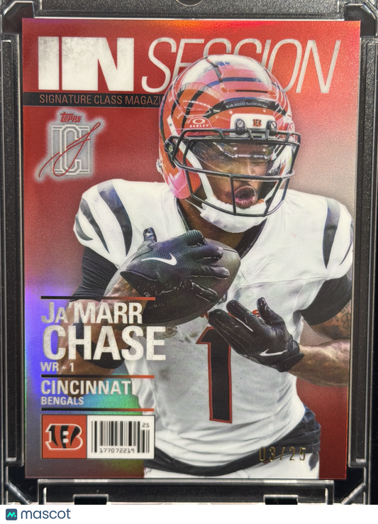 2025 Topps Signature Class In Session Ja'Marr Chase #IS-5 /25