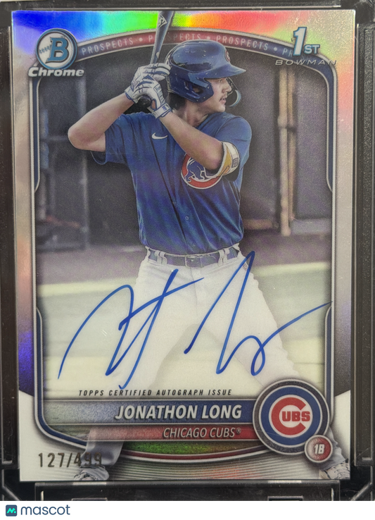 2025 Bowman Chrome Jonathon Long #CPA-JLG Refractor /499