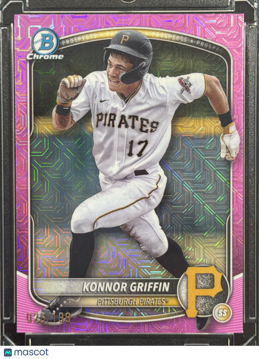 2025 Bowman Chrome Konnor Griffin #BCP-86 Pink Mojo 026/1999