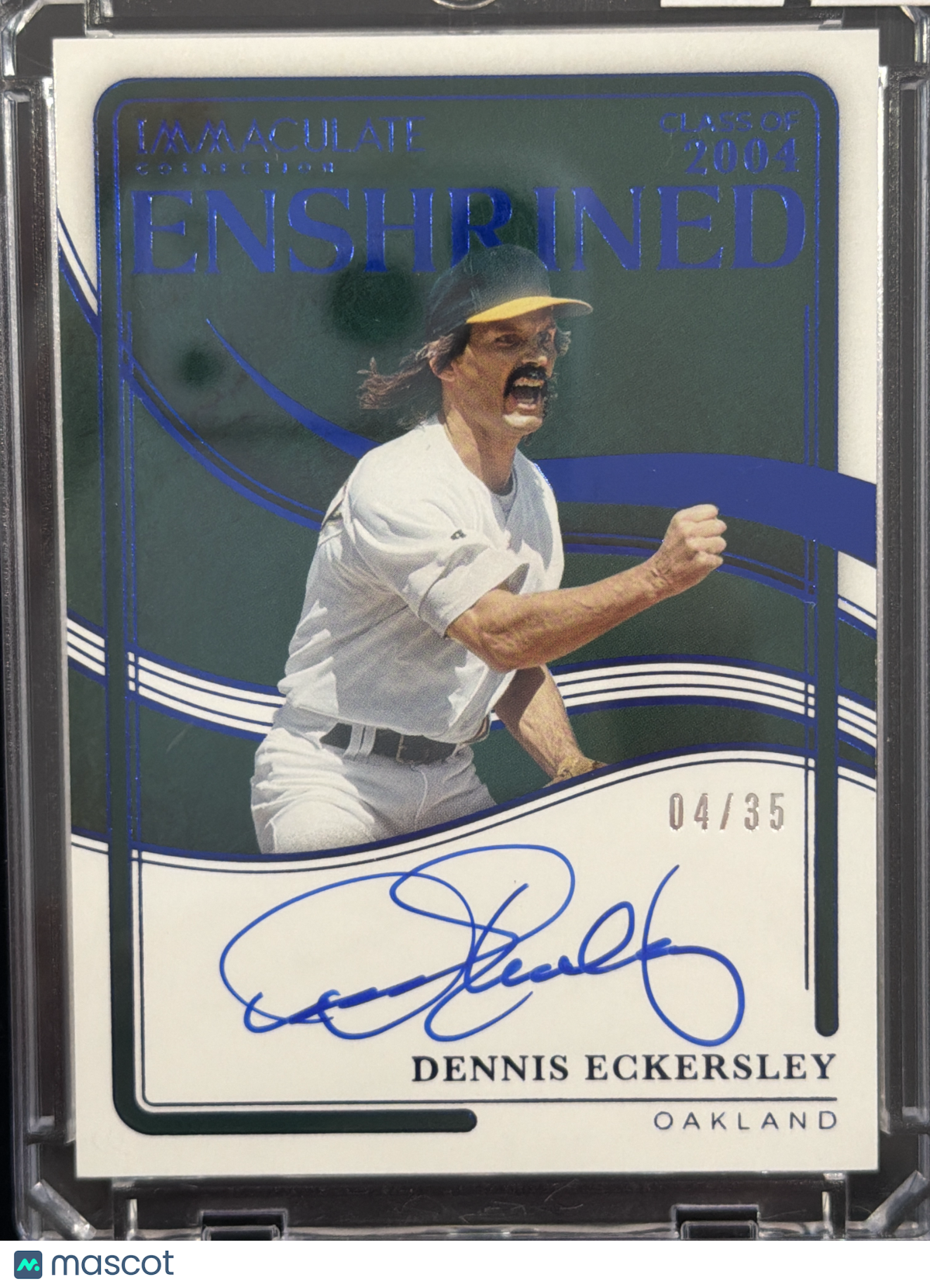 2026 Panini Immaculate Collection Enshrined Dennis Eckersley #ES-DE /35