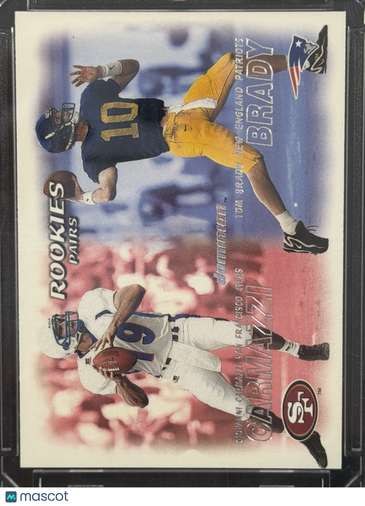 2000 Fleer SkyBox Dominion Tom Brady Giovanni Carmazzi #234
