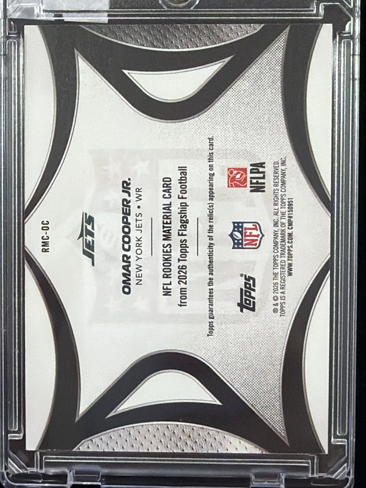 2026 Topps Flagship Omar Cooper Jr. #RMC-OC Green /99 Player-Worn Memorabilia RC