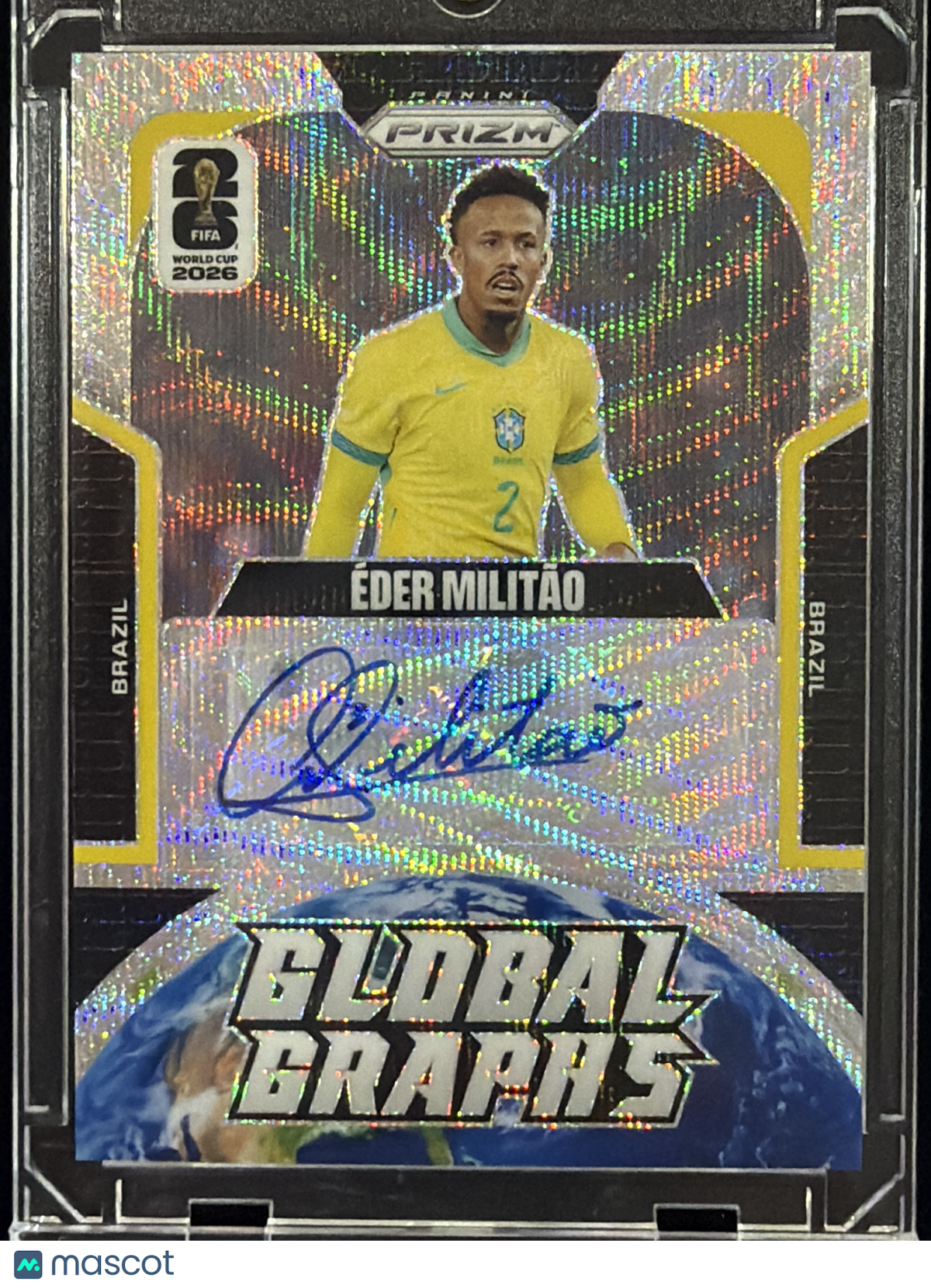 2026 Panini Prizm FIFA World Cup 2026 Global Graphs Éder Militão #GG-EM Silver