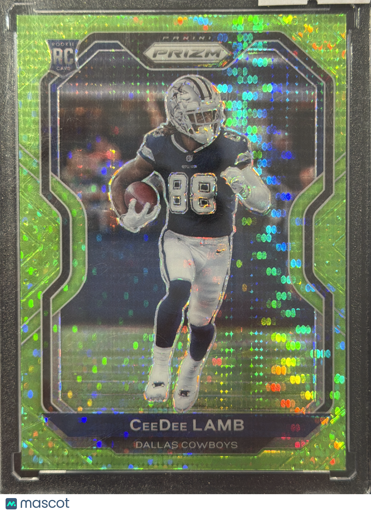 2020 Panini Prizm CeeDee Lamb #334 Green Pulsar RC