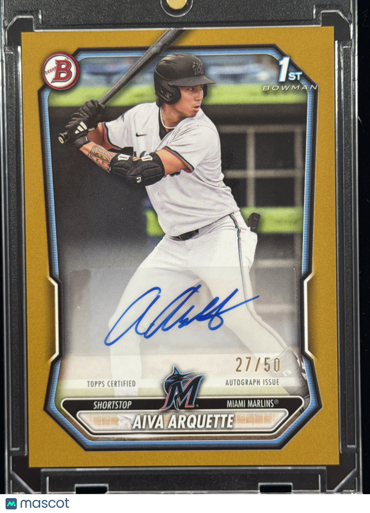 2026 Bowman Draft Aiva Arquette #BPA-AA Gold Refractor /50