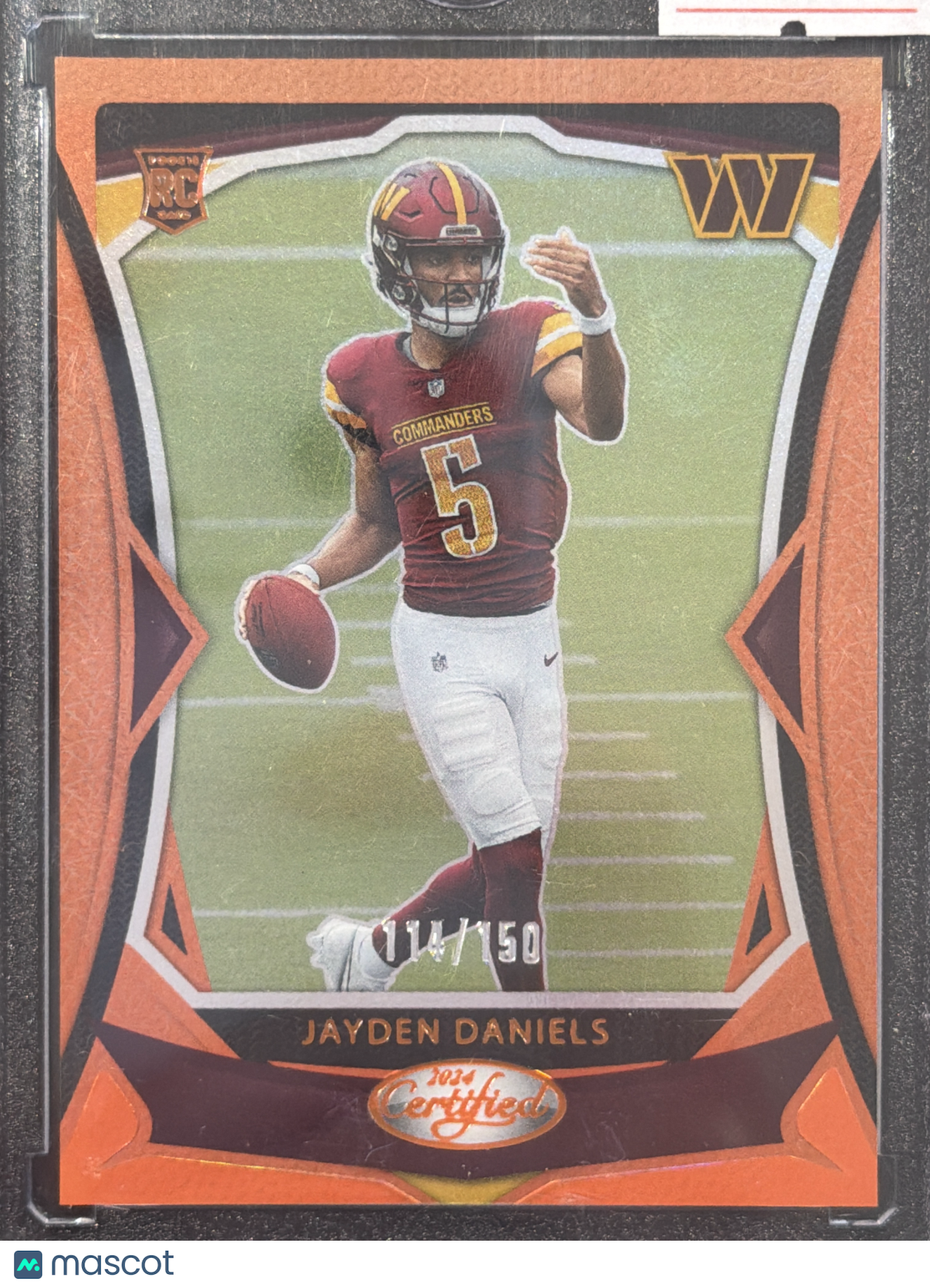 2024 Panini Certified Jayden Daniels #102 Orange /150 RC