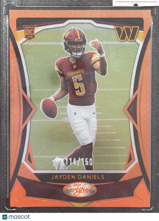 2024 Panini Certified Jayden Daniels #102 Orange /150 RC