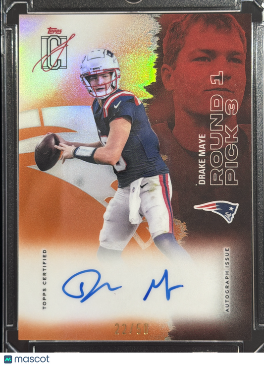 2025 Topps Signature Class Drake Maye #38 /50
