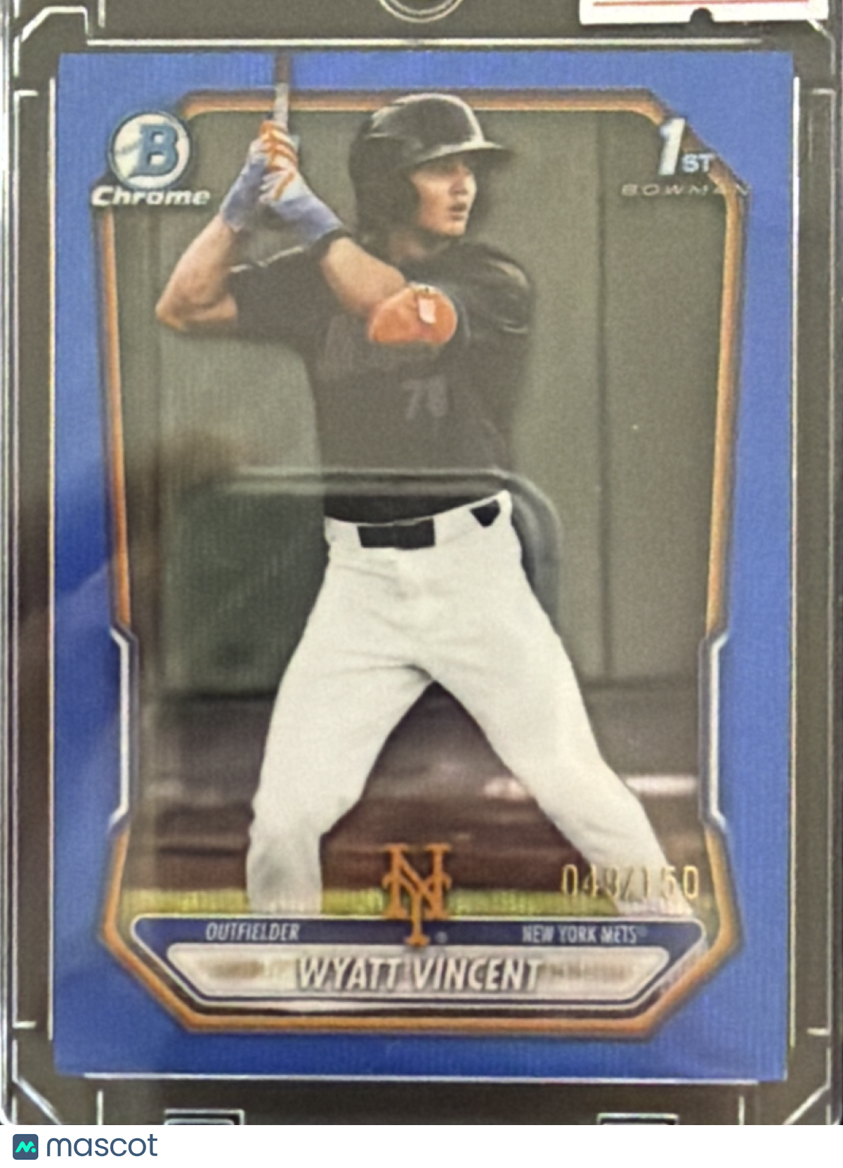 2026 Bowman Chrome Wyatt Vincent #BCP-187 Blue Wave Refractor /150