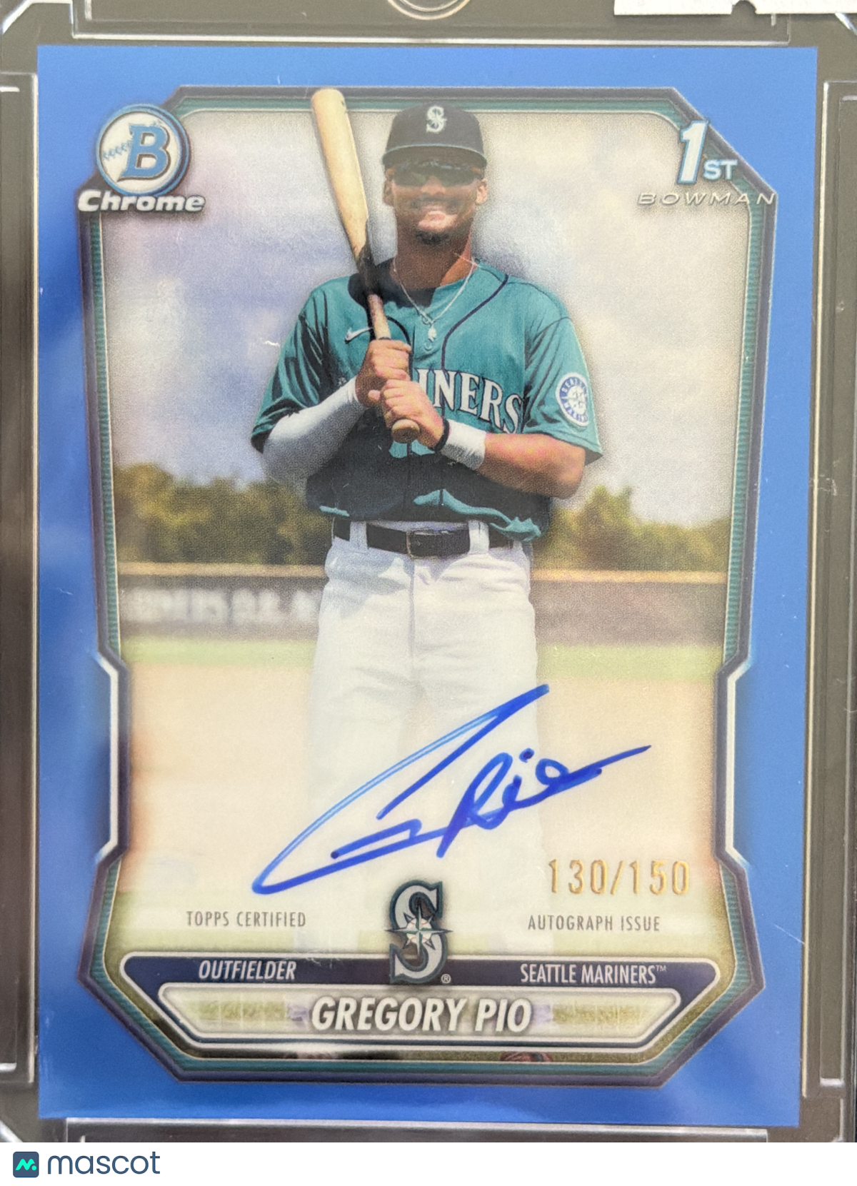 2026 Bowman Chrome Gregory Pio #CPA-GP Blue /150