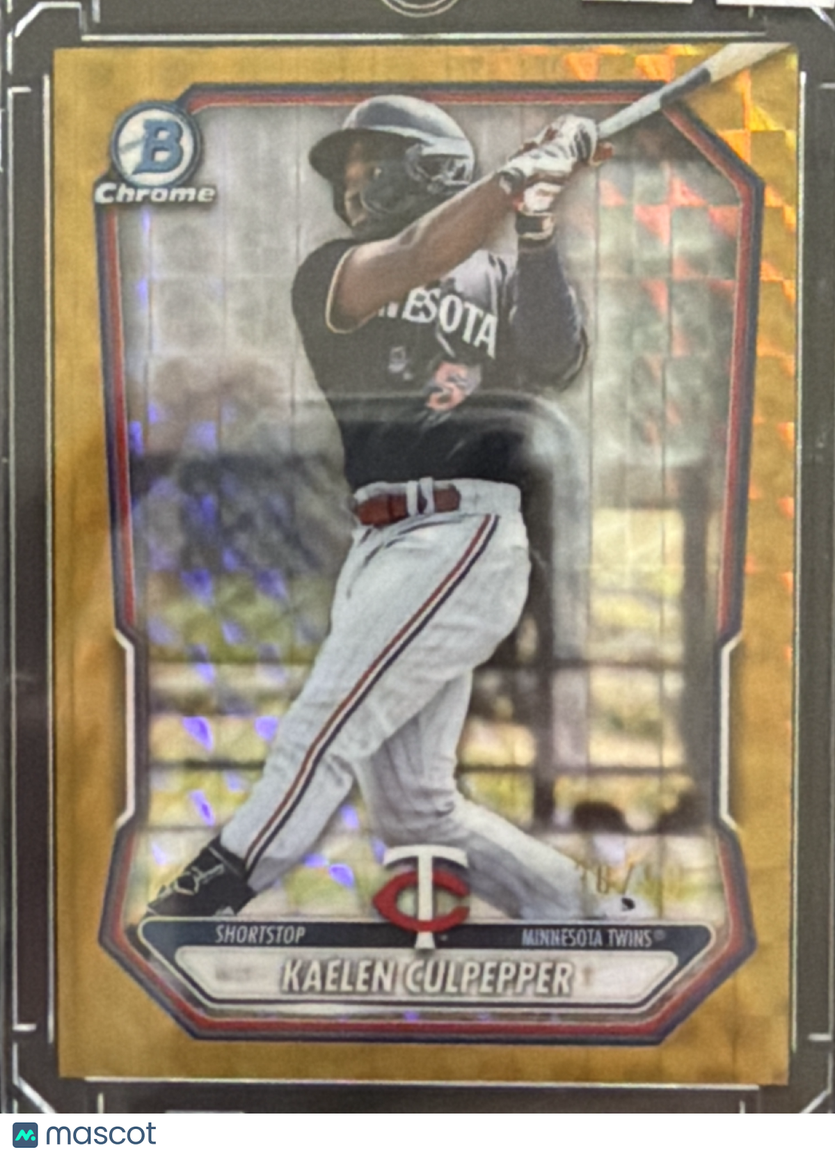 2026 Bowman Chrome Kaelen Culpepper #BCP-143 Gold Geometric Refractor /50
