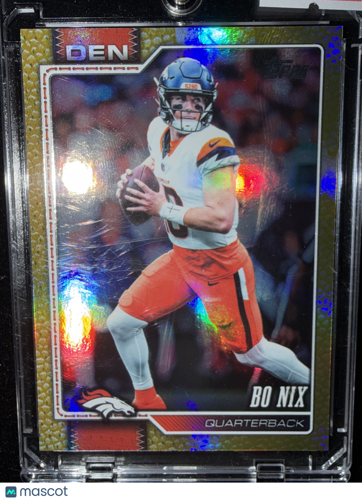 2026 Topps Football Bo Nix #58 Gold Foil /50