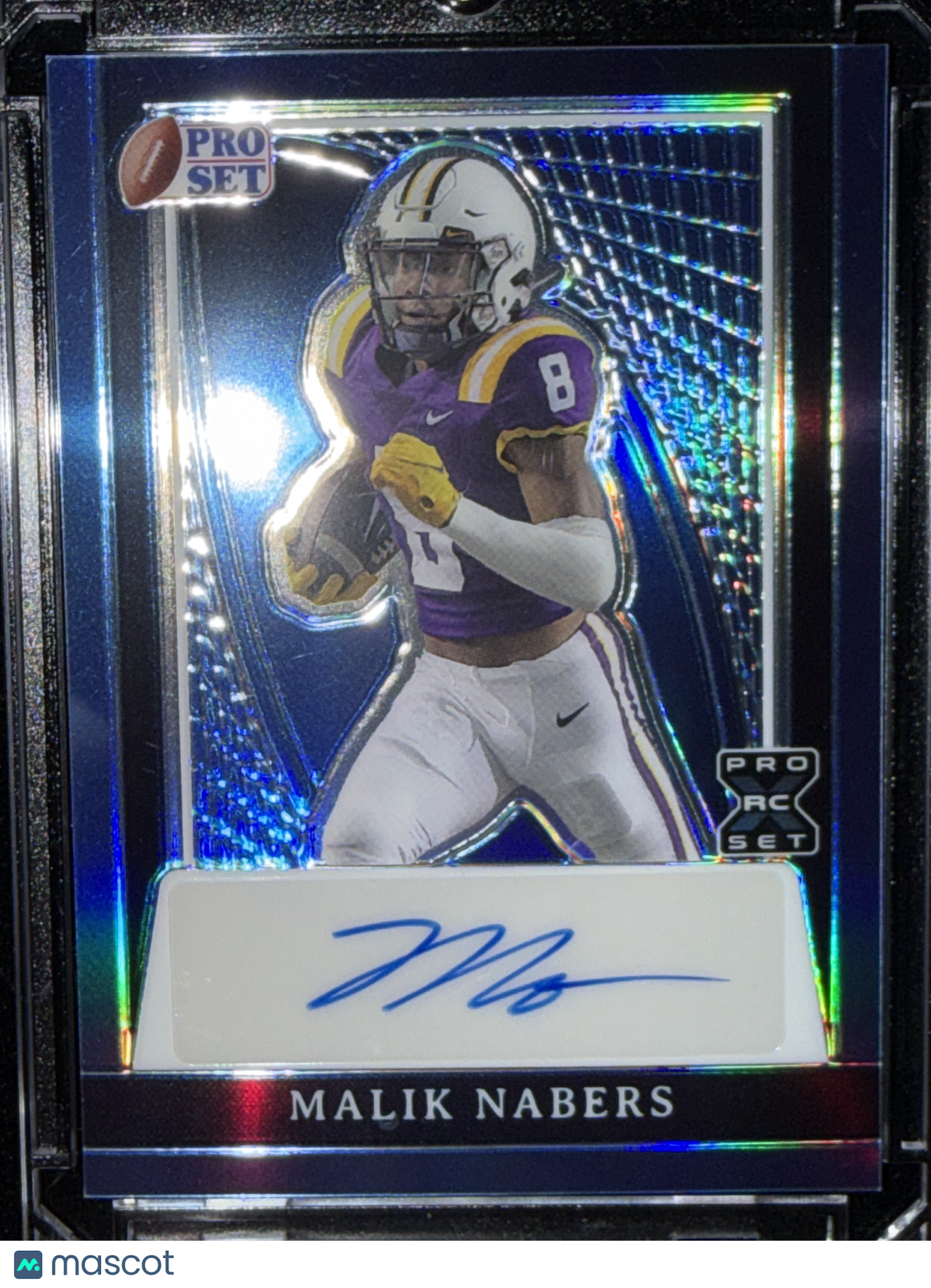 2024 Pro Set Malik Nabers #PA-MN2 Blue /20 RC