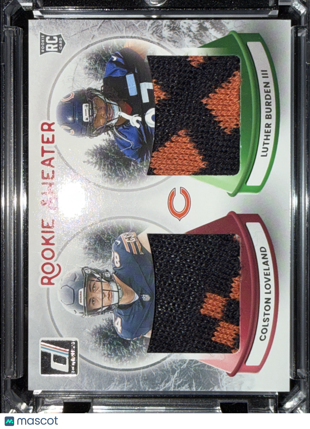 2025 Luther Burden III Colston Loveland #SWED-CHI Rookie Sweater RC Memorabilia