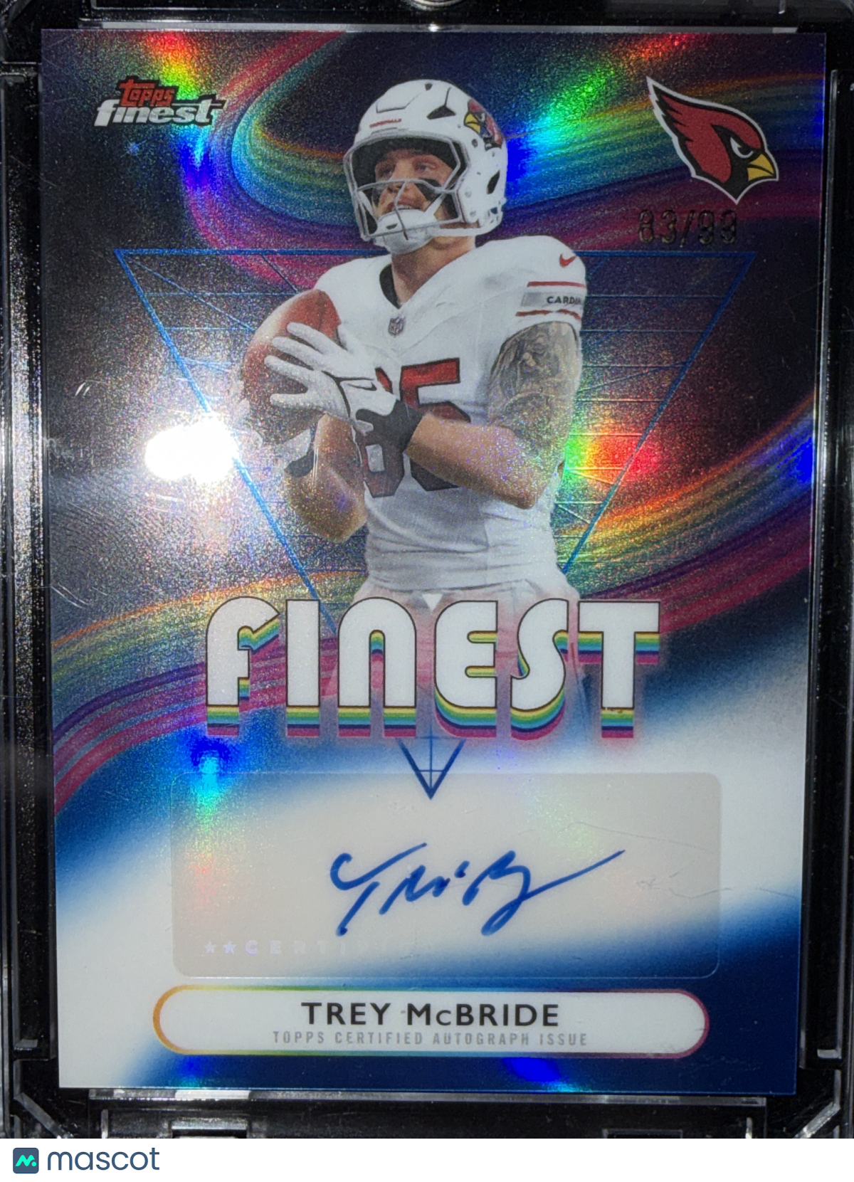 2025 Topps Finest Trey McBride #FA-TMC /93