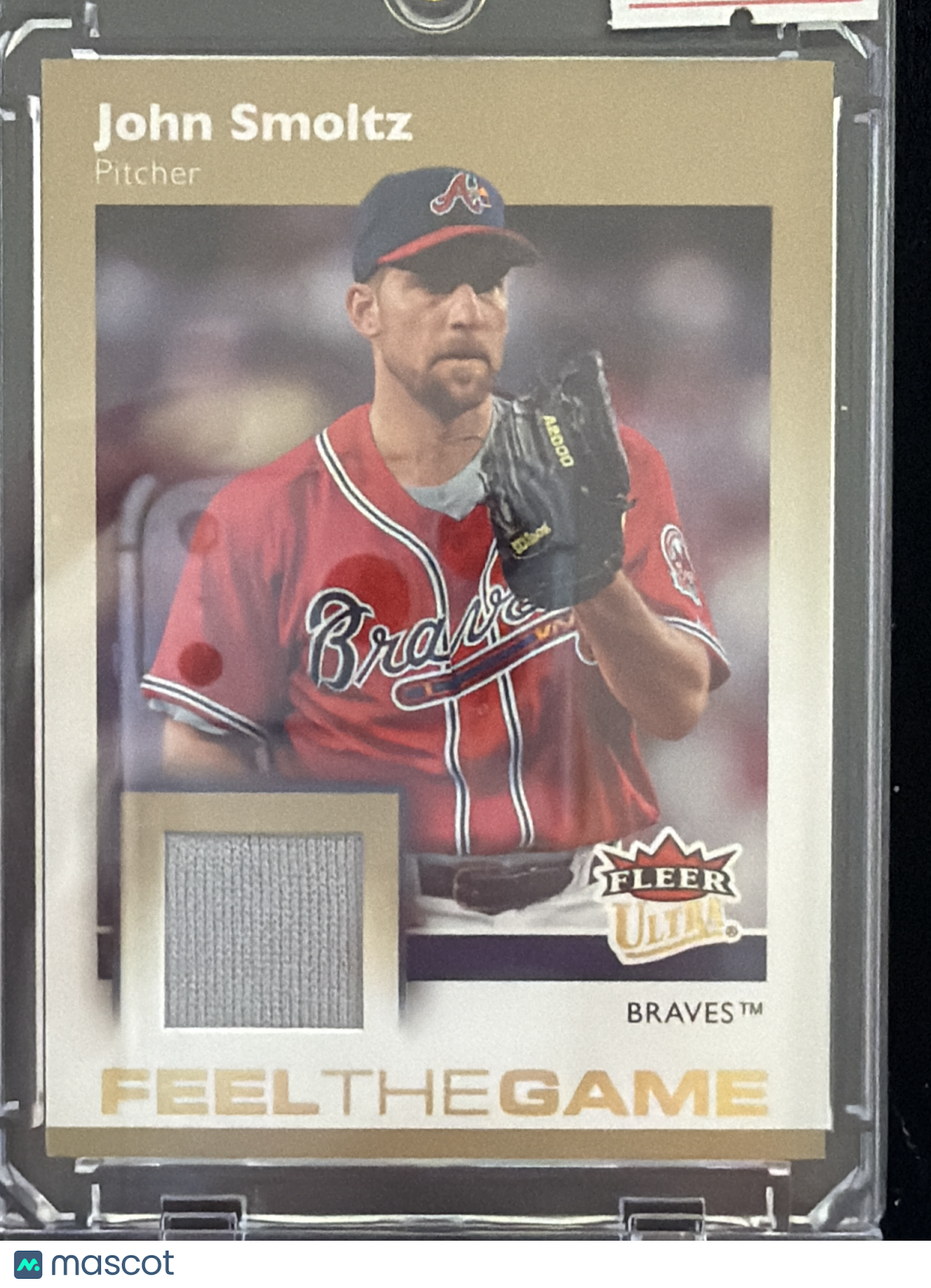 2007 Fleer Ultra Feel the Game John Smoltz #FG-JS Game-Used Jersey Memorabilia