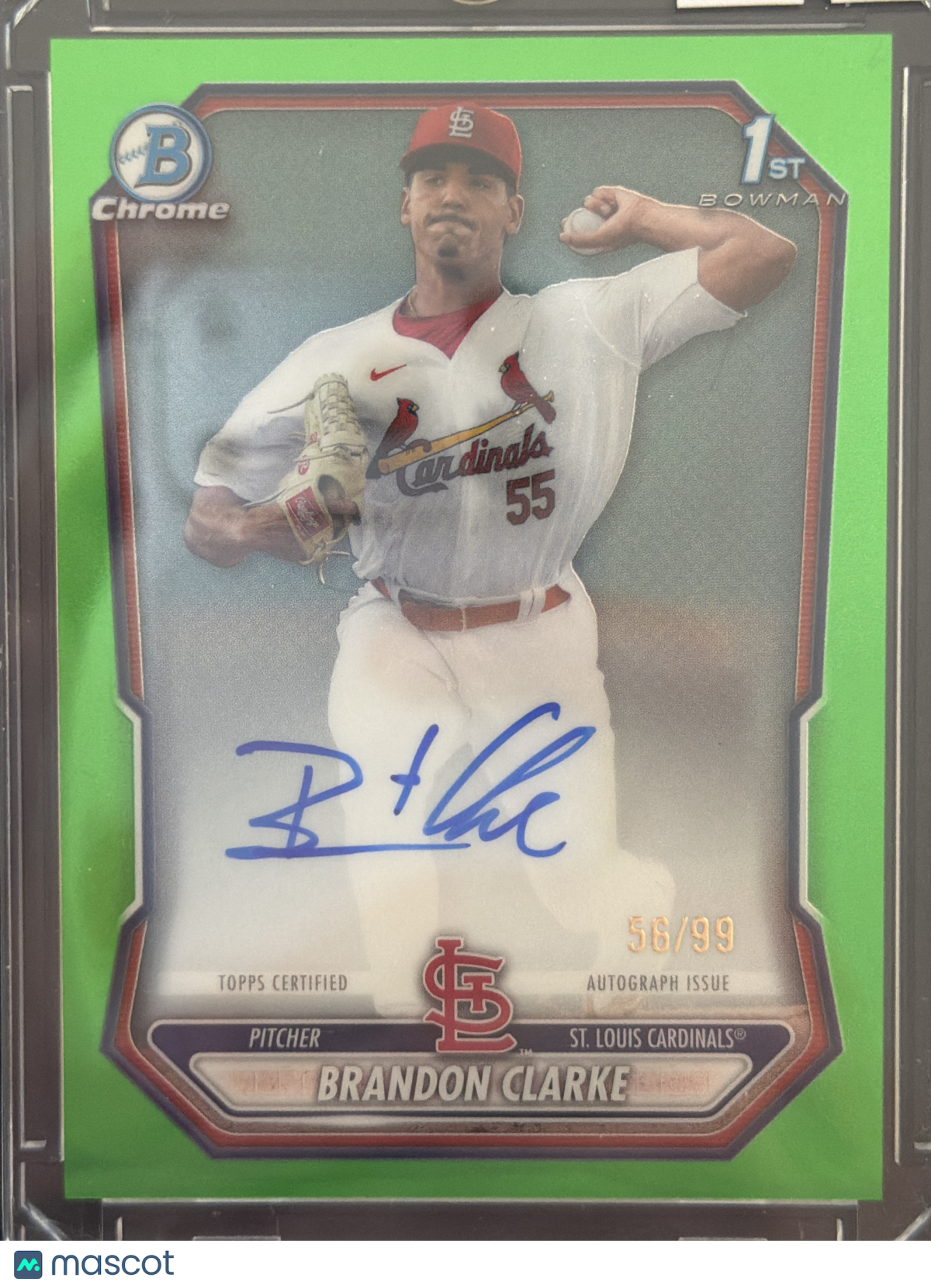 2026 Bowman Chrome Brandon Clarke #CPA-BC Green Refractor /99
