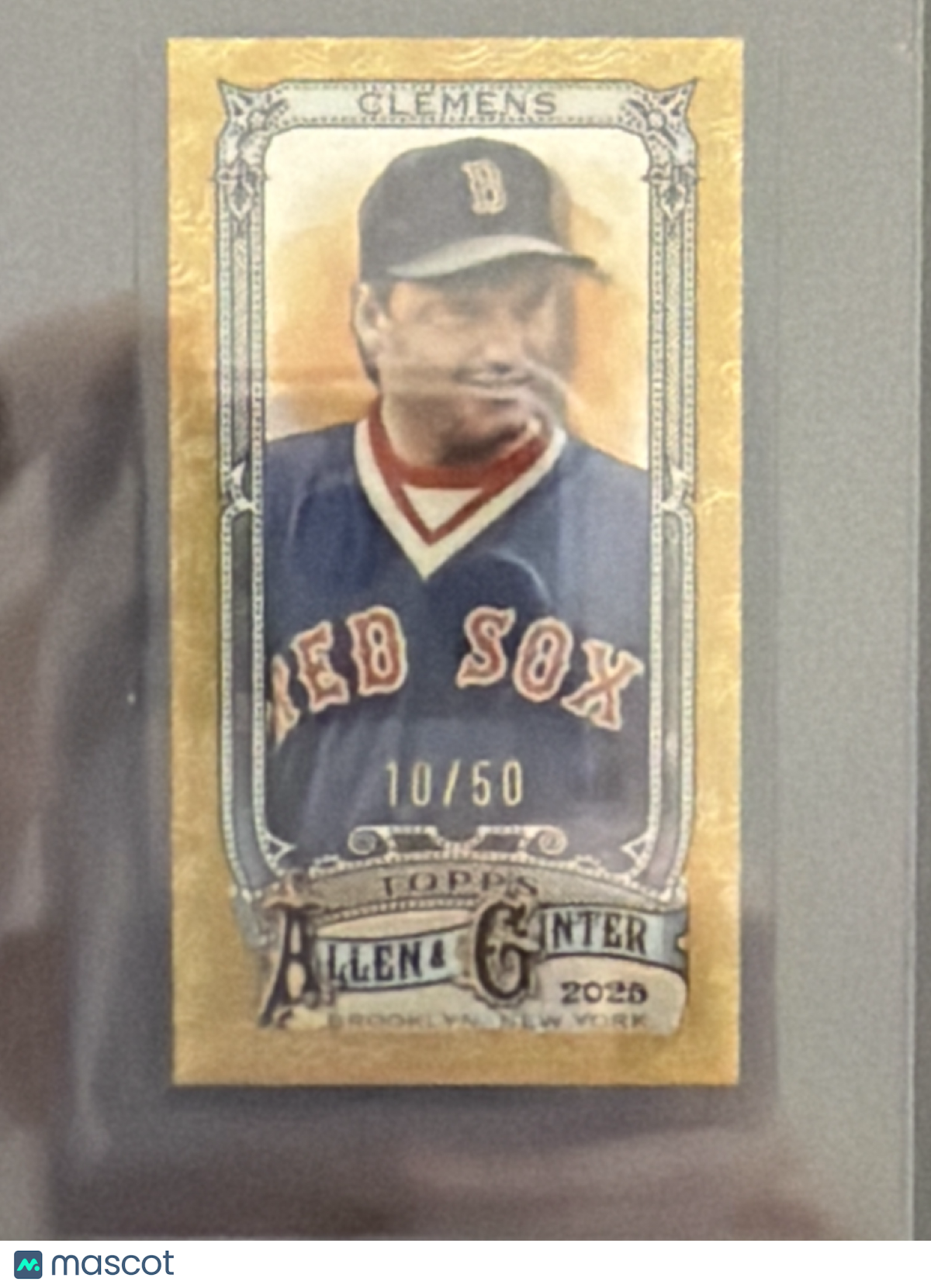 2023 Topps Allen & Ginter Roger Clemens #43 Gold Border Mini /50
