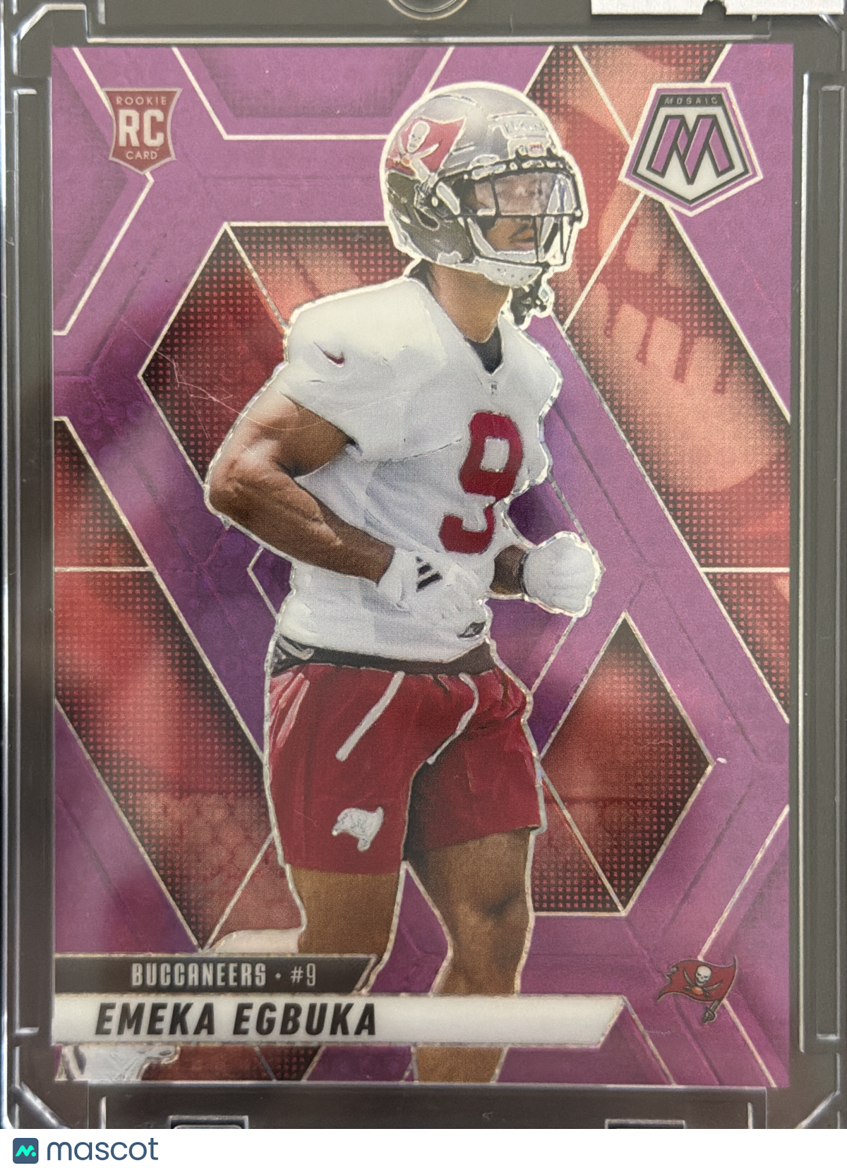 2025 Panini Mosaic Football Emeka Egbuka #376 Pink /50 RC
